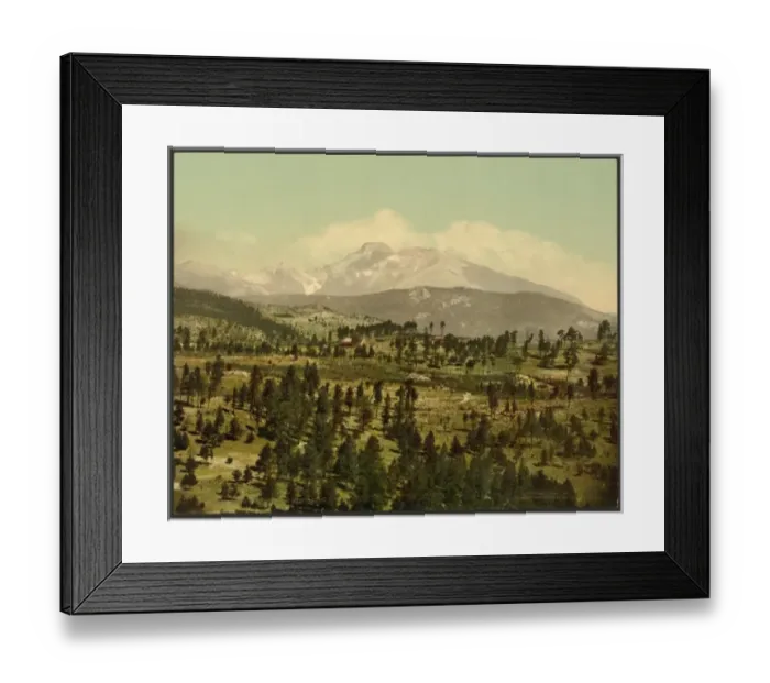 Framed Print : Longs Peak from Mont Alto, Colorado Framed Print : Longs Peak from Mont Alto, Colorado