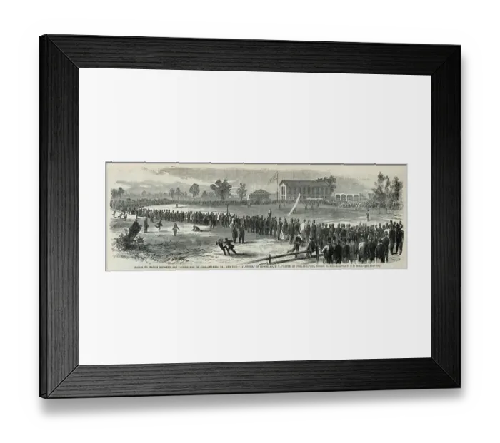 Framed Print : Base-ball match between the Athletics, of Philadelphia, Pa Framed Print : Base-ball match between the Athletics, of Philadelphia, Pa