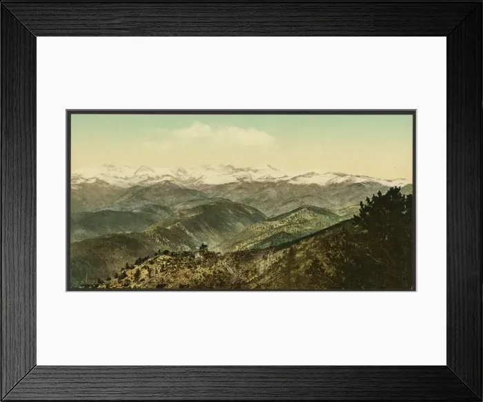 Framed Print : Snowy range from Bellevue, Colorado Framed Print : Snowy range from Bellevue, Colorado
