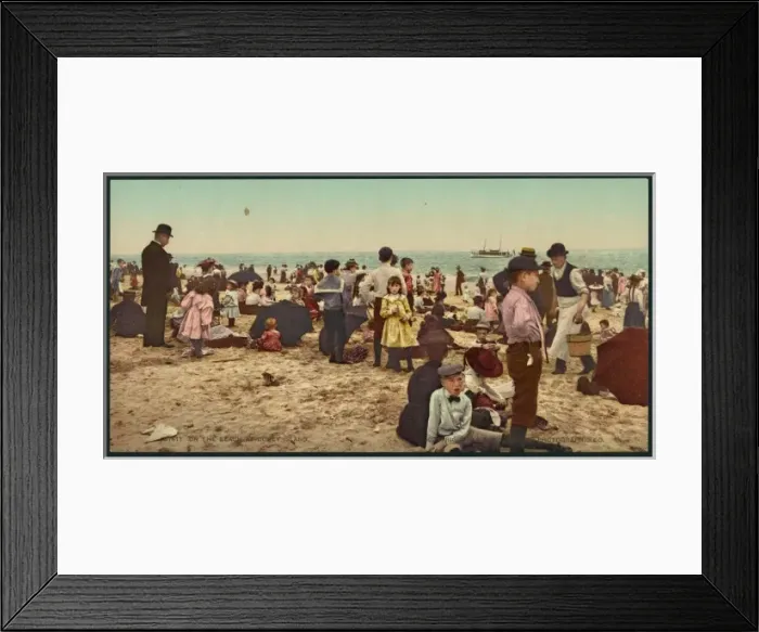 Framed Print : On the beach at Coney Island Framed Print : On the beach at Coney Island