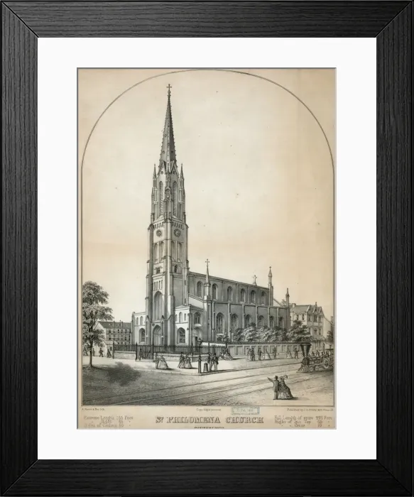 Framed Print : St. Philomena Church Pittsburgh Framed Print : St. Philomena Church Pittsburgh