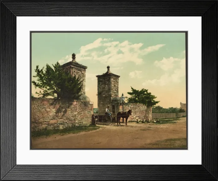 Framed Print : Old City Gate, St. Augustine Framed Print : Old City Gate, St. Augustine