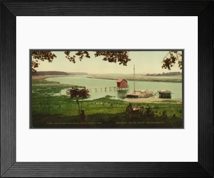 Framed Print : Site of Old Fort Bayou, Ocean Springs, Miss Framed Print : Site of Old Fort Bayou, Ocean Springs, Miss