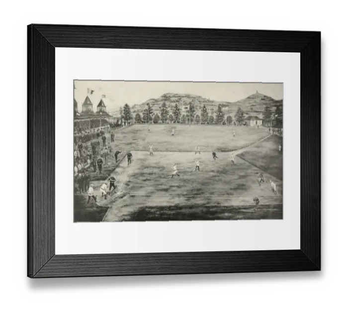 Framed Print : The California league grounds, San Francisco vs. Oakland, Se Framed Print : The California league grounds, San Francisco vs. Oakland, Se