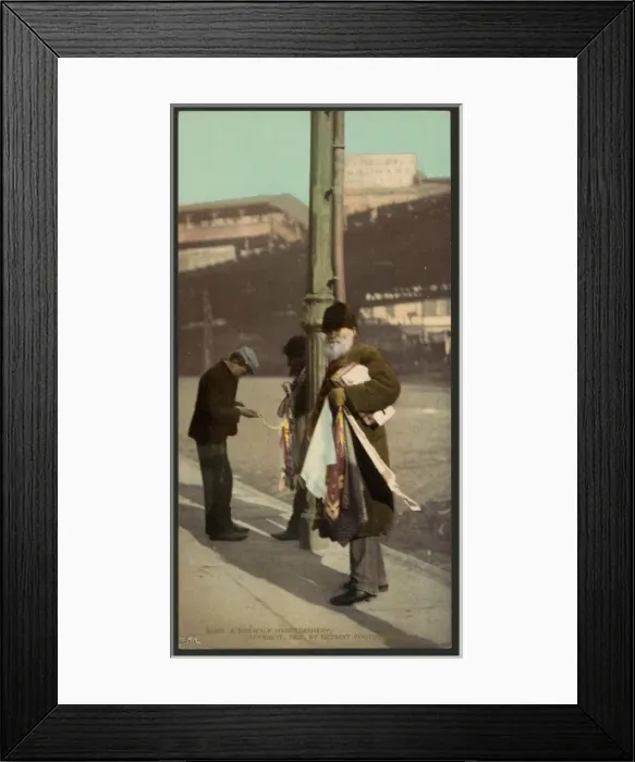 Framed Print : A sidewalk haberdashery Framed Print : A sidewalk haberdashery