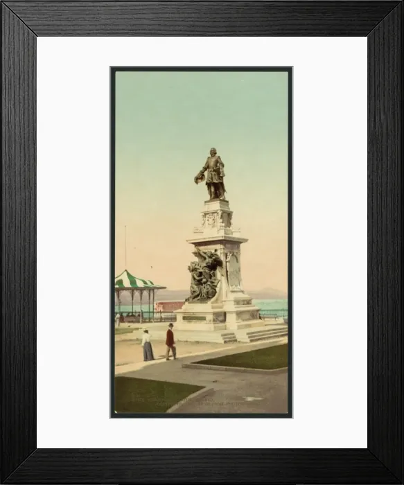 Framed Print : Champlain statue, Quebec Framed Print : Champlain statue, Quebec