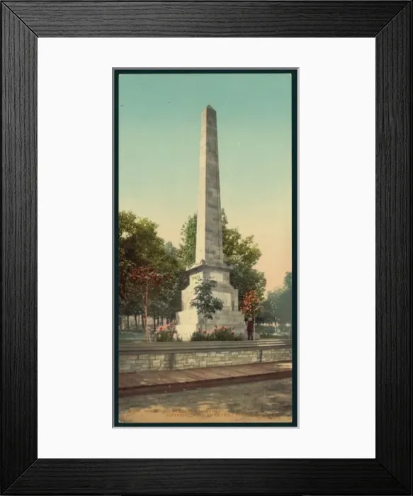 Framed Print : Wolfe and Montcalm monument, Quebec Framed Print : Wolfe and Montcalm monument, Quebec