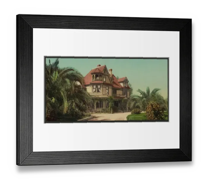 Framed Print : Residence of Mr. A. K. Smiley, Redlands Framed Print : Residence of Mr. A. K. Smiley, Redlands