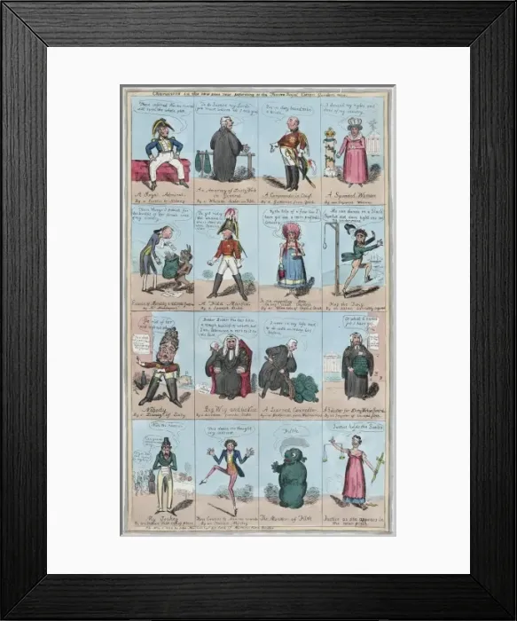 Framed Print : Characters in the new piece now poforming sic at the Theatre Framed Print : Characters in the new piece now poforming sic at the Theatre