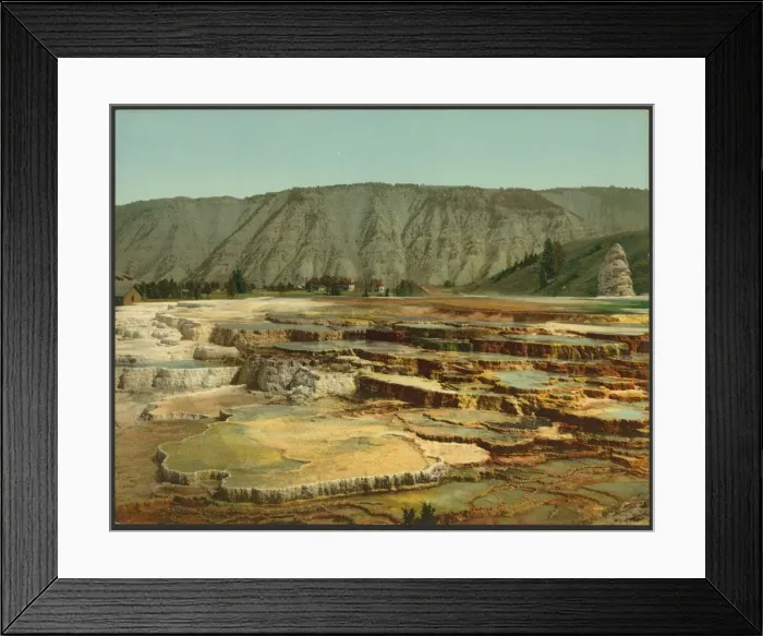 Framed Print : Hymen Terrace, Yellowstone National Park