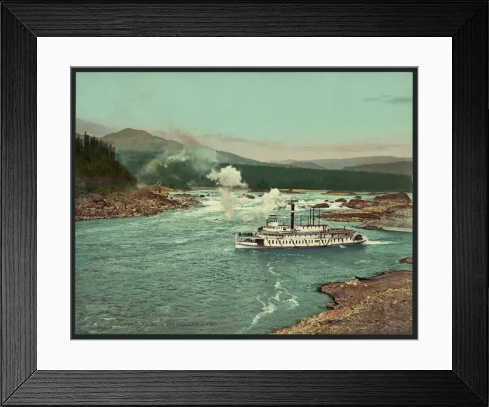Framed Print : The Cascades of the Columbia River Framed Print : The Cascades of the Columbia River
