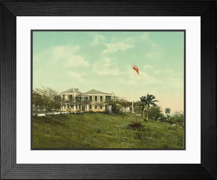 Framed Print : Governors residence, Nassau, Bahama Islands Framed Print : Governors residence, Nassau, Bahama Islands