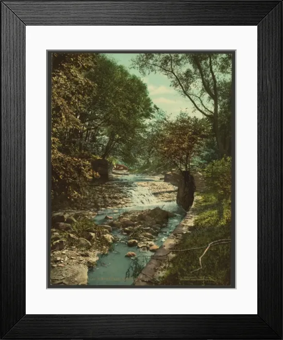 Framed Print : Waterfall in Wade Park, Cleveland Framed Print : Waterfall in Wade Park, Cleveland
