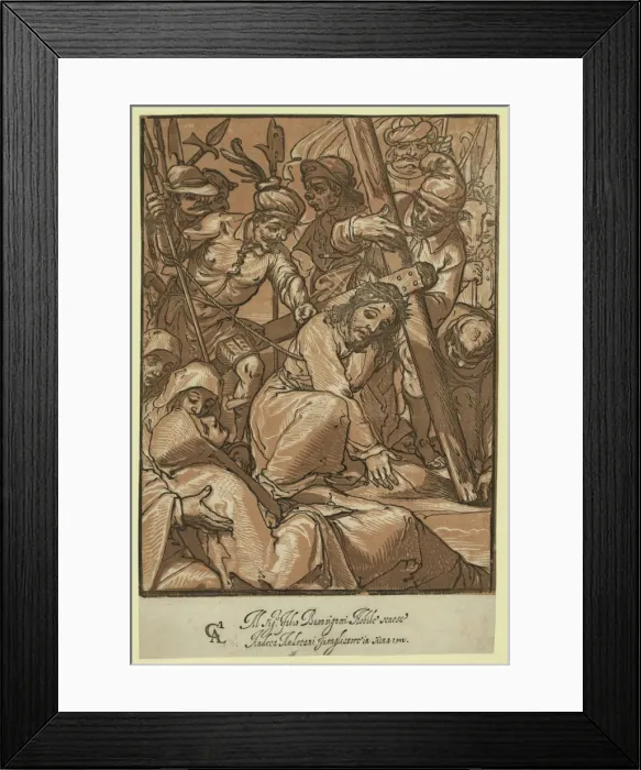 Framed Print : Christ carrying the cross Framed Print : Christ carrying the cross