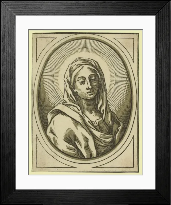 Framed Print : Head of the Virgin Framed Print : Head of the Virgin