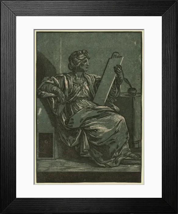 Framed Print : Sibyll holding a tablet Framed Print : Sibyll holding a tablet