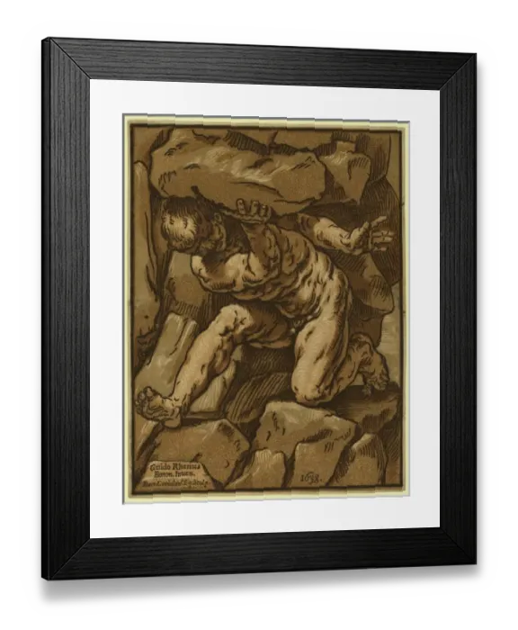 Framed Print : Study of a giant Framed Print : Study of a giant