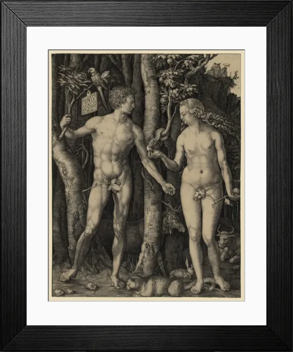 Framed Print : Adam and Eve Framed Print : Adam and Eve