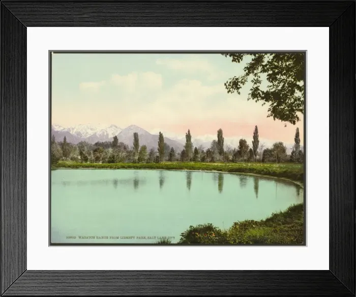 Framed Print : Wasatch Range from Liberty Park, Salt Lake City Framed Print : Wasatch Range from Liberty Park, Salt Lake City