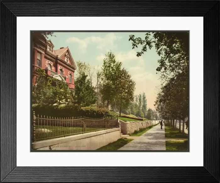 Framed Print : Brigham Street, Salt Lake City Framed Print : Brigham Street, Salt Lake City