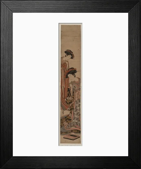 Framed Print : A courtesan and her apprentice (Shinzo) Framed Print : A courtesan and her apprentice (Shinzo)