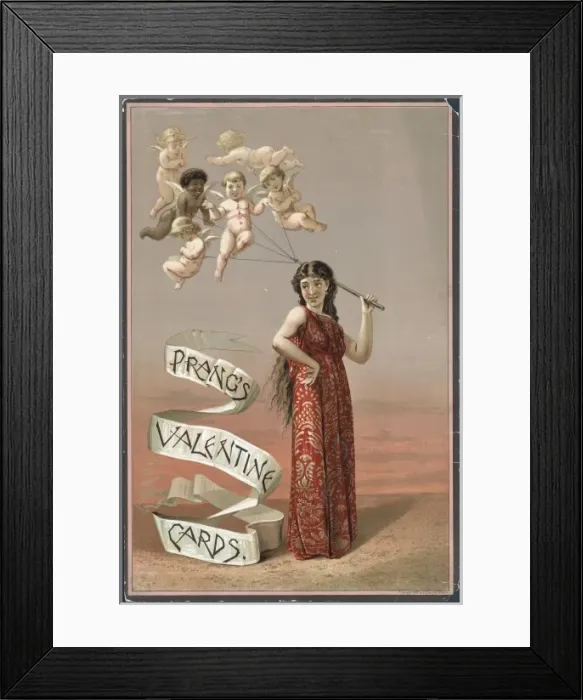 Framed Print : Prangs Valentine cards Framed Print : Prangs Valentine cards