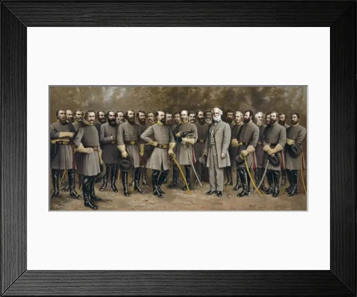 Framed Print : Lee and his generals Framed Print : Lee and his generals