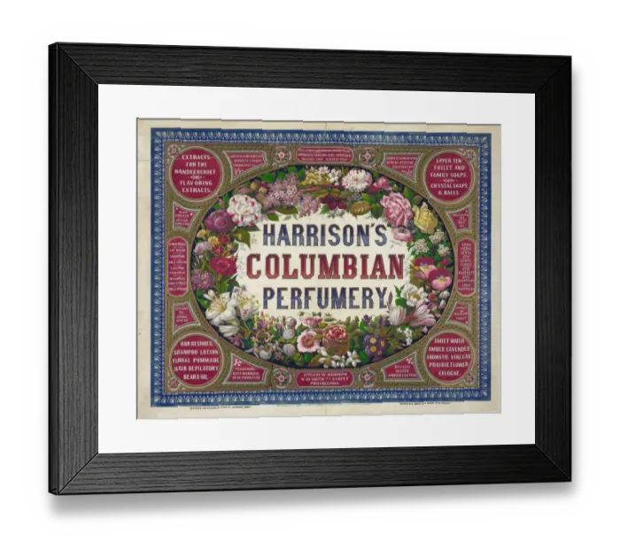 Framed Print : Harrisons Columbian perfumery Framed Print : Harrisons Columbian perfumery
