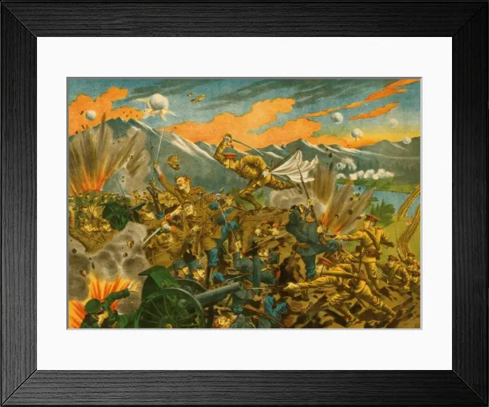Framed Print : The battle of Usri i. e. Ussuri, Siberia. Captain Konomi died Framed Print : The battle of Usri i. e. Ussuri, Siberia. Captain Konomi died