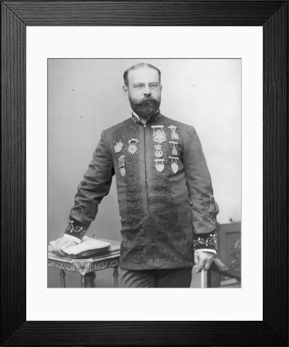 Framed Print : John Philip Sousa, three-quarter length portrait, standing Framed Print : John Philip Sousa, three-quarter length portrait, standing