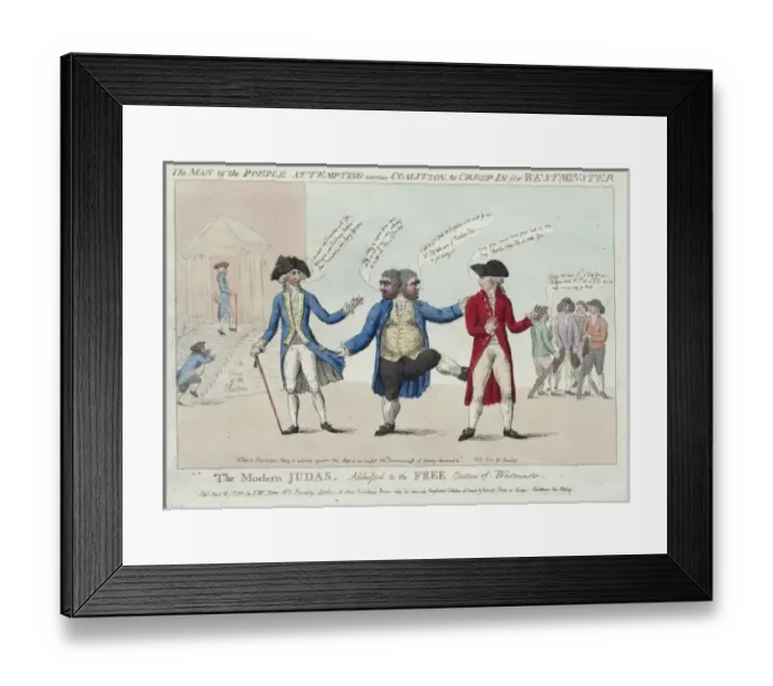 Framed Print : The man of the poeple sic attempting another coalition, to c Framed Print : The man of the poeple sic attempting another coalition, to c