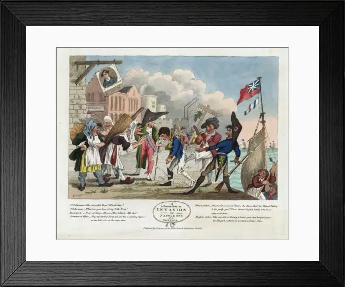 Framed Print : A return from an invasion, or, Napoleon at a nonplus Framed Print : A return from an invasion, or, Napoleon at a nonplus