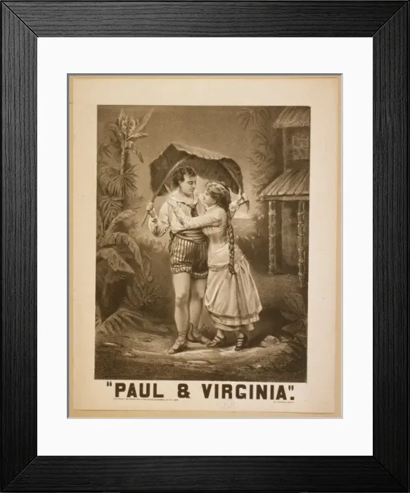Framed Print : Paul & Virginia Paul & Virginia Framed Print : Paul & Virginia Paul & Virginia