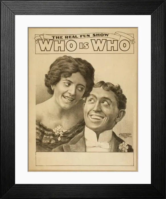 Framed Print : Who is who the real fun show Framed Print : Who is who the real fun show