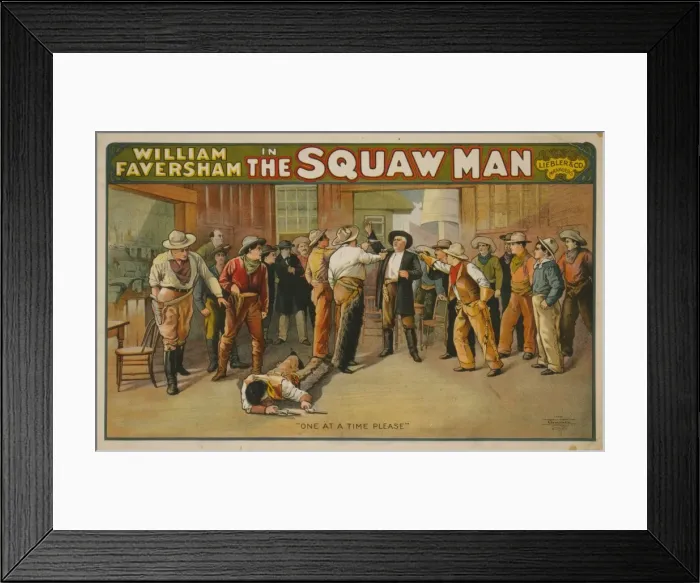 Framed Print : William Faversham in The squaw man Framed Print : William Faversham in The squaw man