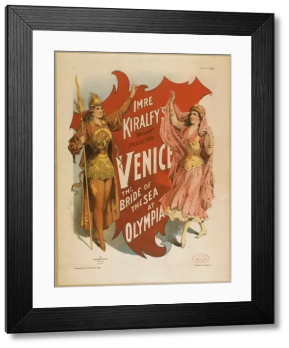Framed Print : Imre Kiralfys brilliant production, Venice, the bride of th Framed Print : Imre Kiralfys brilliant production, Venice, the bride of th