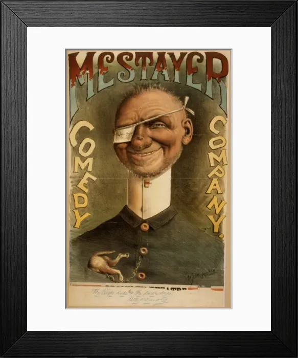 Framed Print : Mestayer Comedy Company Framed Print : Mestayer Comedy Company