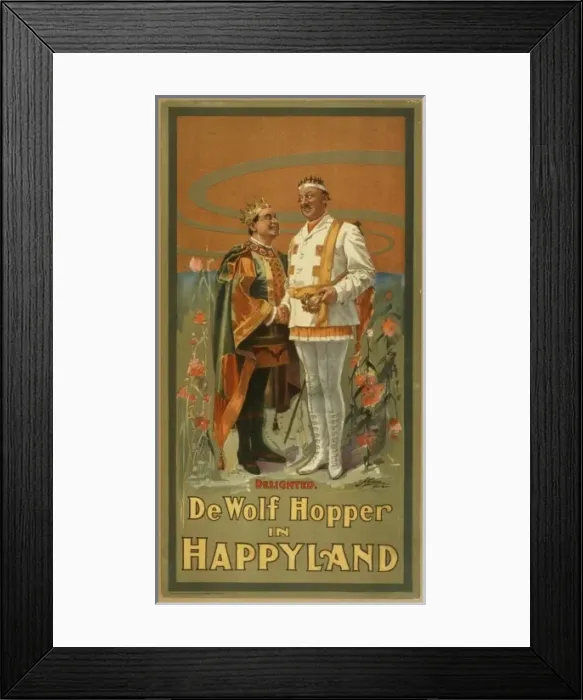 Framed Print : De Wolf Hopper in Happyland Framed Print : De Wolf Hopper in Happyland