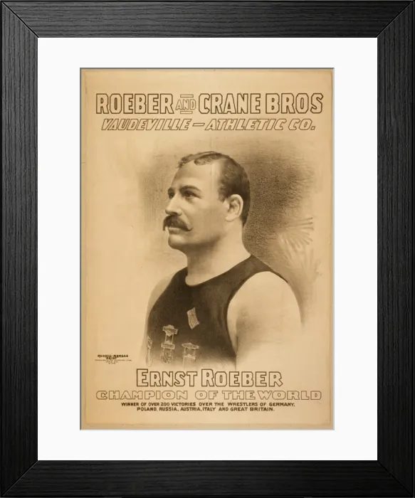 Framed Print : Roeber and Crane Bros Vaudeville-Athletic Co Framed Print : Roeber and Crane Bros Vaudeville-Athletic Co