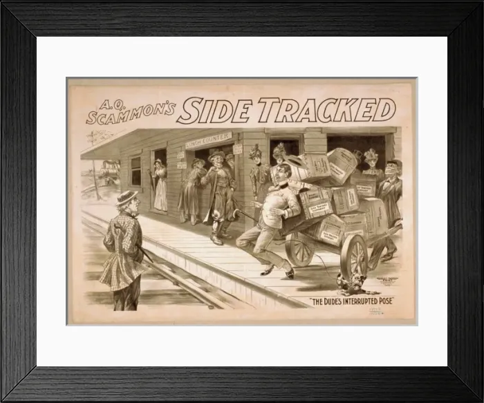 Framed Print : AQ Scammons Side tracked Framed Print : AQ Scammons Side tracked
