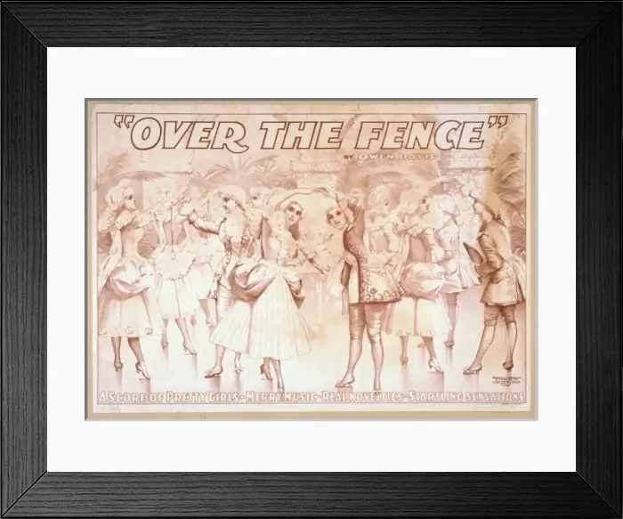 Framed Print : Over the fence by Owen Davis Framed Print : Over the fence by Owen Davis
