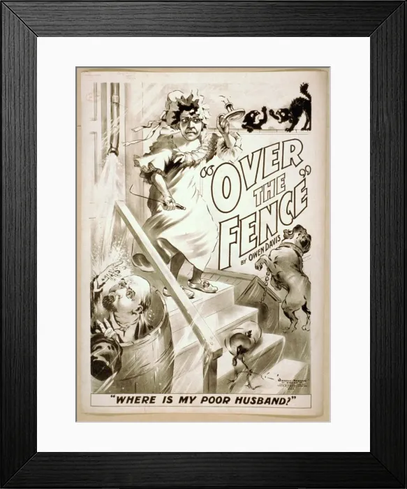 Framed Print : Over the fence by Owen Davis Framed Print : Over the fence by Owen Davis