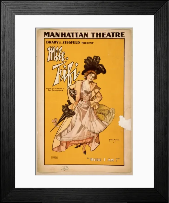 Framed Print : Brady & Ziegfeld present Mlle. Fifi adapted from the French Framed Print : Brady & Ziegfeld present Mlle. Fifi adapted from the French