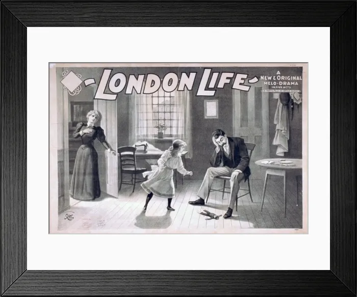 Framed Print : London life a new & original melo-drama in five acts : by Ma Framed Print : London life a new & original melo-drama in five acts : by Ma
