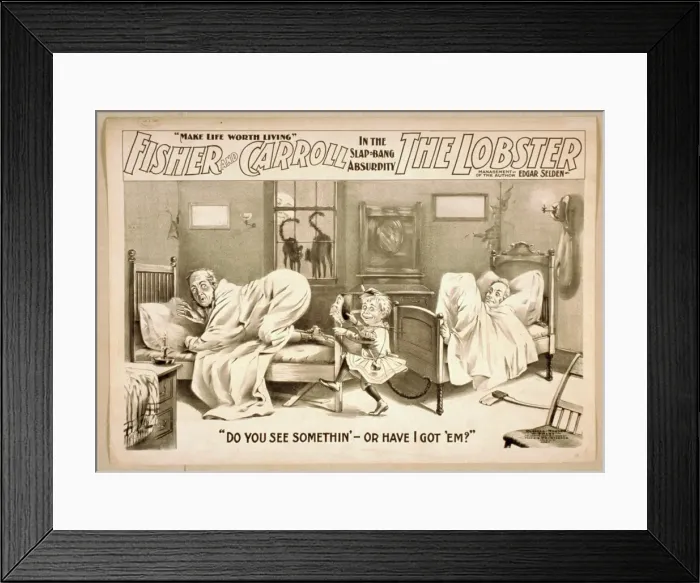 Framed Print : Fisher and Carroll in a slap-bang absurdity, The Lobster Framed Print : Fisher and Carroll in a slap-bang absurdity, The Lobster