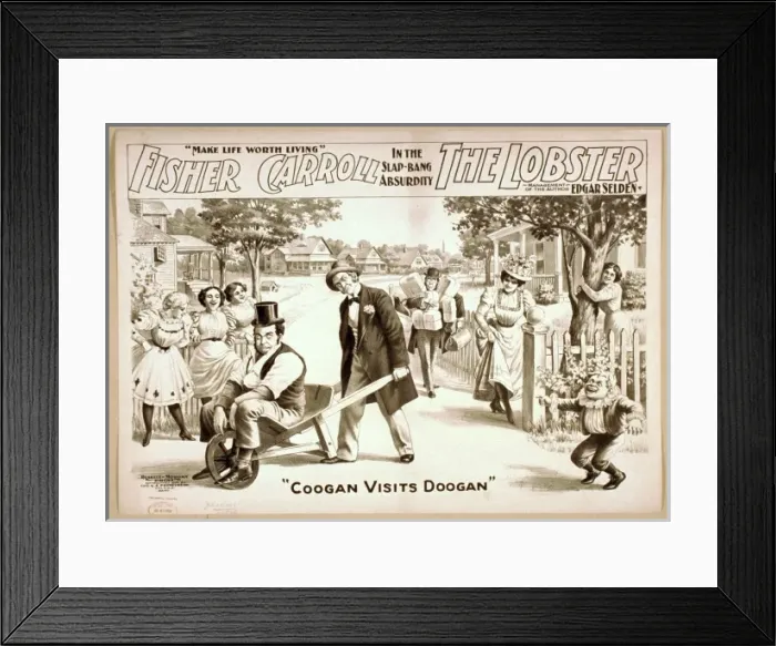 Framed Print : Fisher, Carroll in a slap-bang absurdity, The Lobster Framed Print : Fisher, Carroll in a slap-bang absurdity, The Lobster