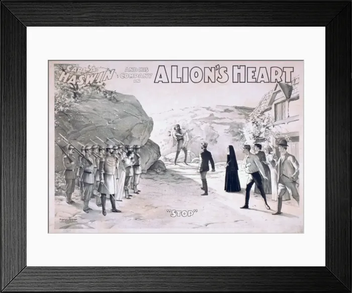Framed Print : Carl A. Haswin and his company in A lions heart Framed Print : Carl A. Haswin and his company in A lions heart