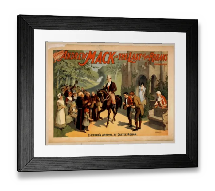 Framed Print : The singing comedian, Andrew Mack in the The last of the Roh Framed Print : The singing comedian, Andrew Mack in the The last of the Roh