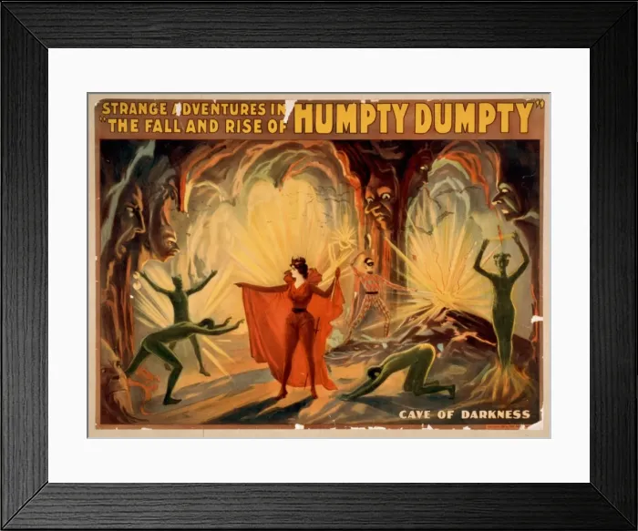 Framed Print : Strange adventures in The fall and rise of Humpty Dumpty Framed Print : Strange adventures in The fall and rise of Humpty Dumpty