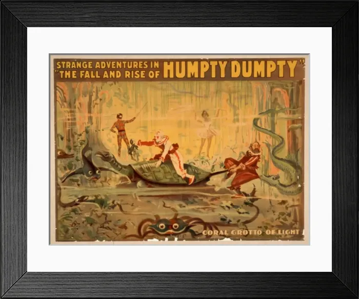 Framed Print : Strange adventures in The fall and rise of Humpty Dumpty Framed Print : Strange adventures in The fall and rise of Humpty Dumpty